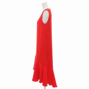 ADEAM ワンピース ノースリーブ ミモレ ロング 0 朱色 41498 /UO