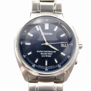 レグノ REGUNO 腕時計 ウォッチ 電波ソーラー アナログ カレンダー シルバーカラー H415-A0WRK01