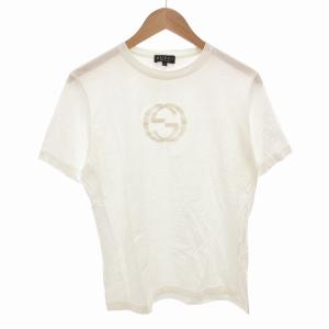 Tシャツ カットソー GG刺繍 インターロッキング 半袖 L 白 ホワイト /FF