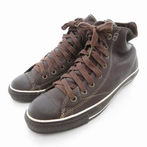 CONVERSE ヨーロピアン オールスター ハイカット スニーカー レザー 26.5cm ブラウン /UO AA