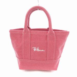 ハンドバッグ トート キャンバス ピンク系 /UO