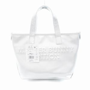 タグ付き カートバッグ トート エンボスロゴ 合成皮革 FR シルバーカラー 758-2281001 /UO