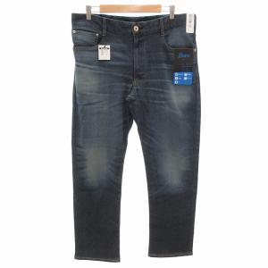 タグ付き JERSEYS レギュラーストレート COOL TOUCH デニムパンツ ジーンズ リネン混