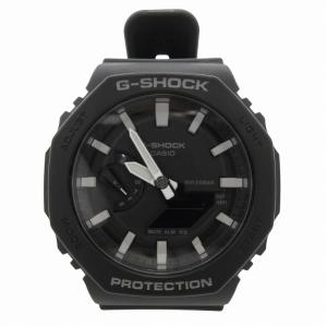 ジャンク品 腕時計 タフネスウオッチ カーボンコアガード デジアナ 2針 黒 ブラック GA-2100-1AJF