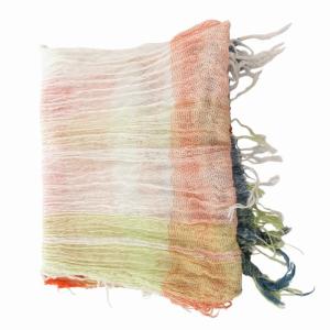 tamaki niime マフラー ストール フリンジ コットン 総柄 マルチカラー /FF