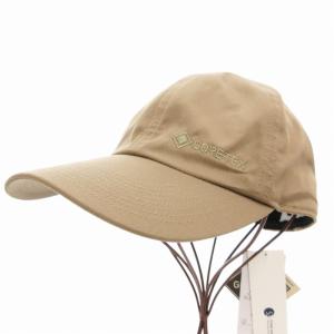 MIZUNO タグ付き ゴアテックス GORE-TEX キャップ 帽子 防水 ロゴ刺繍 F ベージュ B2JWB00349