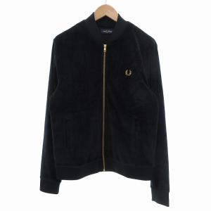 Velour Bomber JKT ボンバージャケット ベロア M 黒 ブラック J9546 /UO