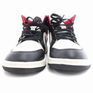 NIKE Air Jordan 1 Mid スニーカー 28cm Black Gym Red