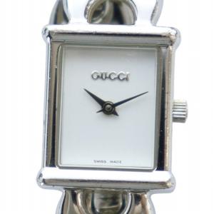 腕時計 スクエア クォーツ レザーベルト 替えベルト 白文字盤 シルバー色 1800L