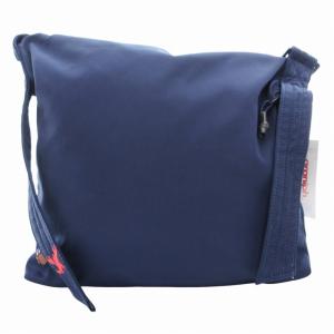 graniph タグ付き IKAKU ストリングショルダーバッグ 斜め掛け クロスボディ ナイロン 紺 ネイビー 303000258