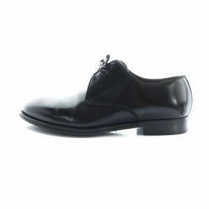 DOLCE&GABBANA ビジネスシューズ 革靴 ロゴ レザー 外羽根 7 26cm 黒 ブラック /MQ