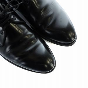 DOLCE&GABBANA ビジネスシューズ 革靴 ロゴ レザー 外羽根 7 26cm 黒 ブラック /MQ