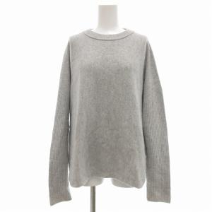 ウール シルク カシミヤ ミックス ボートネック プルオーバー ニット 2 グレー /UO