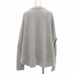 UNTITLED ウール シルク カシミヤ ミックス ボートネック プルオーバー ニット 2 グレー /UO