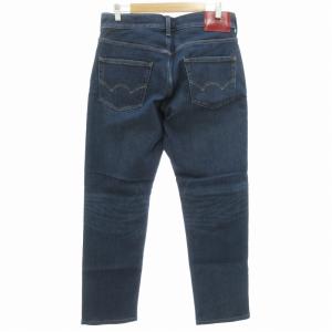 EDWIN タグ付き ジャージーズ JERSEYS レギュラーストレート デニムパンツ 暖パン ストレッチ L インディゴブルー