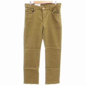 ジャージーズ JERSEYS レギュラーストレート デニムパンツ ジーンズ ストレッチ L 茶 ブラウン系