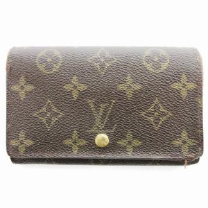 モノグラム ポルトモネ ビエ トレゾール 財布 二つ折り 茶 ブラウン M61730 /UO