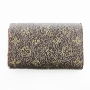 LOUIS VUITTON モノグラム ポルトモネ ビエ トレゾール 財布 二つ折り 茶 ブラウン M61730 /UO