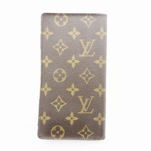 LOUIS VUITTON モノグラム ポルトカルト クレディ 長財布 二つ折り 札入れ 茶 ブラウン M60825 /UO
