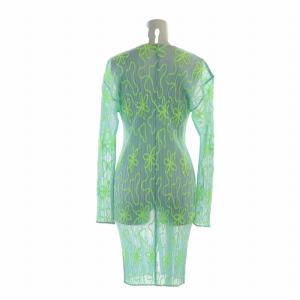 PLEATS PLEASE ISSEY MIYAKE ISSEY MIYAKE ロング カーディガン ネオンフラワー