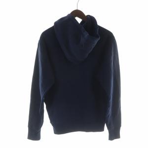 RRL ラルフローレン ランチ パーカー プルオーバー ウォッシュ加工 裏起毛 S ネイビー