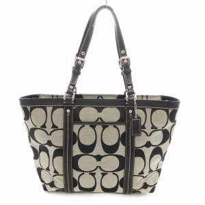 シグネチャー トートバッグ ジャカード 黒系 F13097 /UO