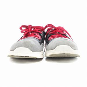 DOLCE&GABBANA スニーカー ローカット レザー スエード切替 6 黒 グレー マルチカラー /UO