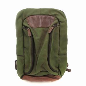 リュックサック デイパック キャンバス カーキ /AE