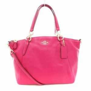 ハンドバッグ ショルダー 2WAY レザー ピンク /AE