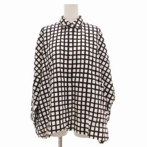 25SS リネン チェック ドルマンシャツ F 白系 マルチカラー 1511-144-2255 /UO