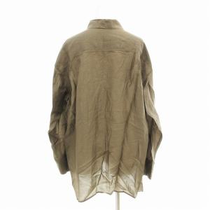 IENA 20SS シャツ ブラウス 薄手 オーバーサイズ 長袖 カーキ /AE