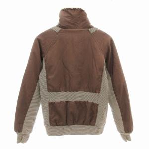 DIESEL リバーシブルジャケット ボア ショート丈 S 茶 ブラウン アイボリー /AE