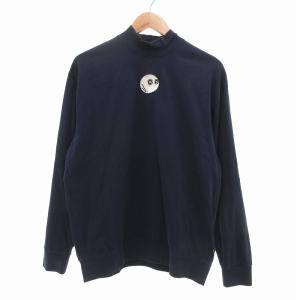 MALBON GOLF 別注 Buckets センターロゴ モックネックシャツ S 紺 ネイビー 82-14-0056-973