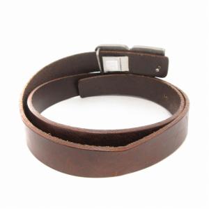 DOLCE&GABBANA ベルト ロゴ レザー 茶 ブラウン /AE