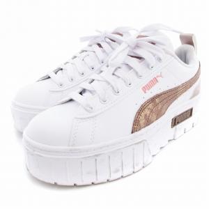 PUMA メイズ グラム スニーカー シューズ 厚底 23cm 白 ホワイト 393068-02 /AE