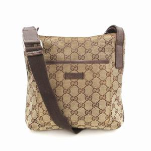 ショルダーバッグ 斜めがけ GGキャンバス 茶 ブラウン ベージュ 122793 /UO