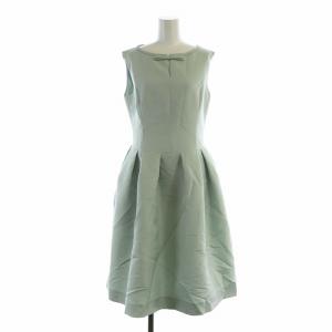 アルドワーズ ノースリーブワンピース シルク混 40 ライトグリーン