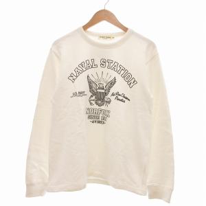 TYPE BLUE ネーヴァルステーション クルーネックスウェット 裏毛 M ホワイト 6193495