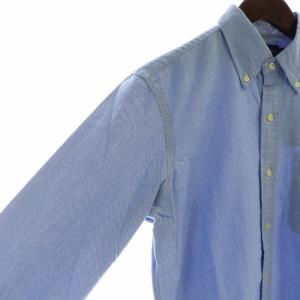 RALPH LAUREN クラシック フィット オックスフォードシャツ タグ付き 長袖 ボタンダウン ポロベア ロゴ 刺繍 S 青