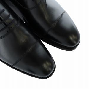 SCOTCH GRAIN SCOTCHGRAIN ビジネスシューズ 革靴 ドレスシューズ ロゴ ストレートチップ レザー 24cm 黒 ブラック T0106