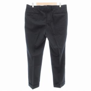 MACKINTOSH LONDON 美品 テーパードパンツ スラックス センタープレス ロールアップ 85 黒 ブラック /AE