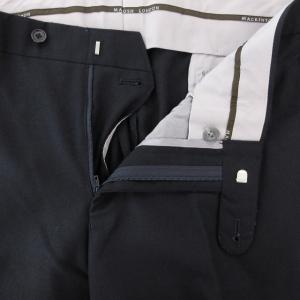 MACKINTOSH LONDON 美品 テーパードパンツ スラックス センタープレス ロールアップ 85 黒 ブラック /AE