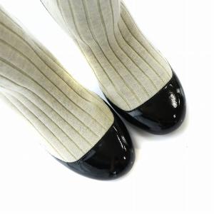 CHANEL パンプス ソックス ドッキング ココマーク 38.5