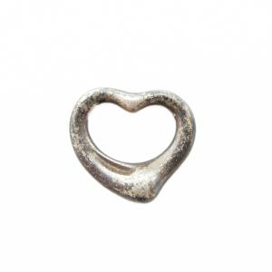 オープンハート ミニ エレサペレッティ ペンダントトップ ネックレストップ ヘッド チャーム 925 銀