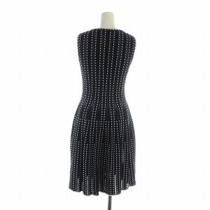 ANAYI アントニーノ ヴァレンティ 20SS ニットワンピース ノースリーブ ロング フレア ロゴ ドット柄 38