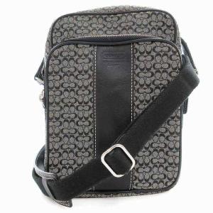 ショルダーバッグ ミニシグネチャー キャンバス 4274 グレー 黒 ブラック /TI