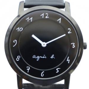 腕時計 ウォッチ クォーツ 黒文字盤 ロゴ 黒 ブラック VJ20-KDE0 /MQ