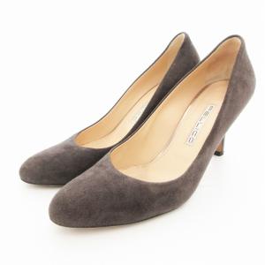 TAXI パンプス スエード ハイヒール 37.5 ダークブラウン 2158 /UO