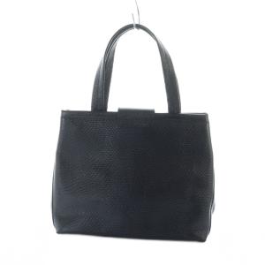 Salvatore Ferragamo ヴァラ ハンドバッグ ミニトート ロゴ ゴールド金具 レザー 黒 ブラック AQ-21 8252 /MQ