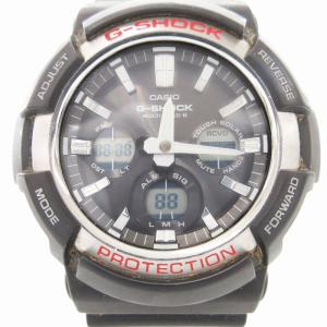 マルチバンド6 MULTIBAND6 腕時計 電波ソーラー アナデジ ラバーバンド 黒 GAW-100-1AJF